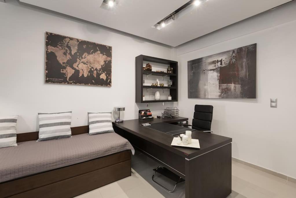 Modern Office Apartment.Wifi,2A/C,Luxury Fur/Tures Салоники Экстерьер фото